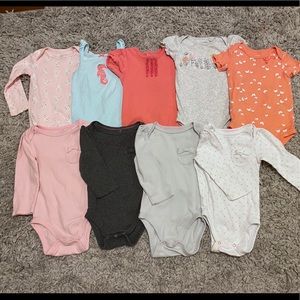 8 piece Carter’s baby girl clothes lot 12-18 month